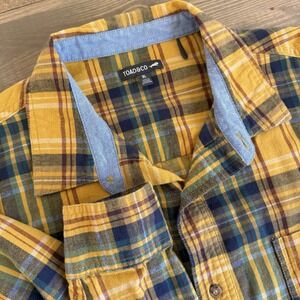 Toad&Co Mens XL Plaid Flannel Airsmyth‎ Long Sleeve Button Up Shirt Top